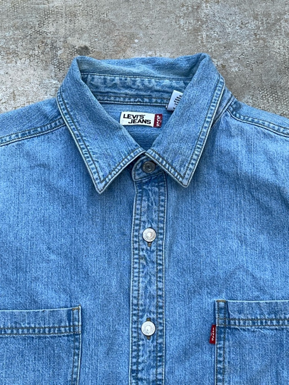Levi’s overshirt shacket workwear with metal buttons Large